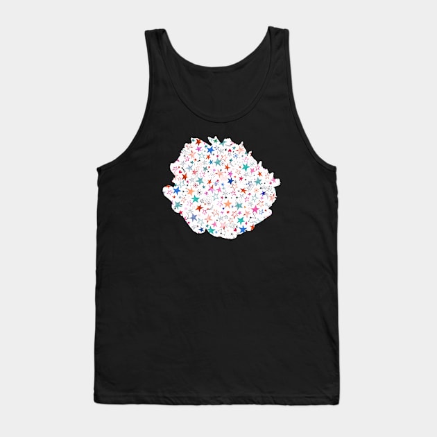 Winter stars Pink Tank Top by ninoladesign